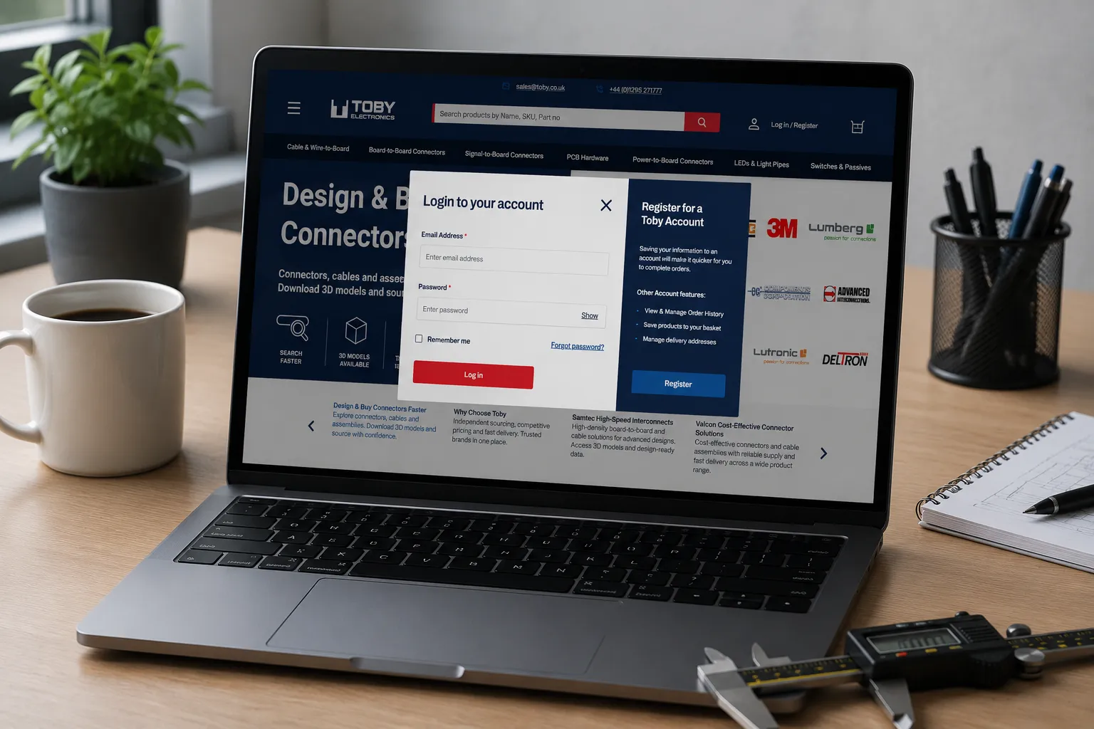 Toby Electronics website launch image