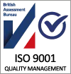 ISO certification logo.